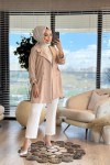 3079 Linda Düğmeli Ceket Bej