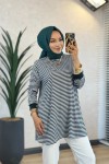 24093 Çizgili Tunik Zümrüt 