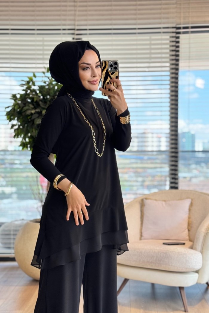 3001 Damla Takım Siyah 