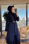 HWN6282 Belgin Üçlü Takım Lacivert