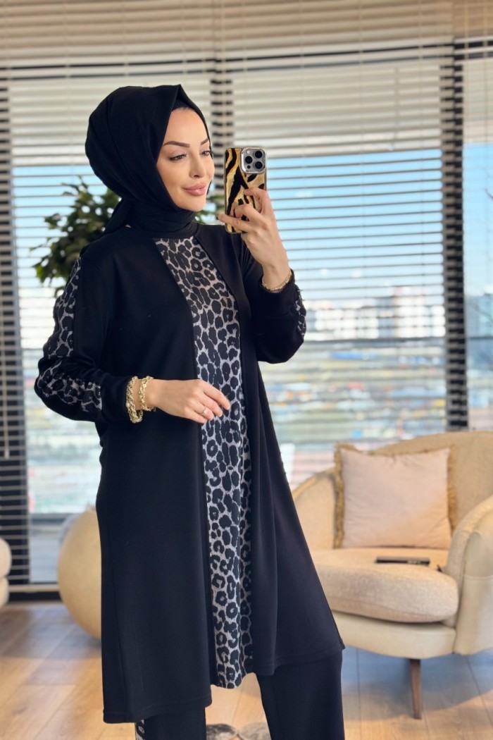 26610 Ege İkili Takım Siyah Gri 