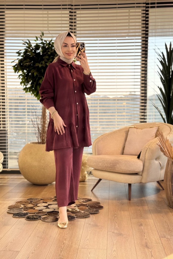 LYL103 Lilyum Takım Bordo 