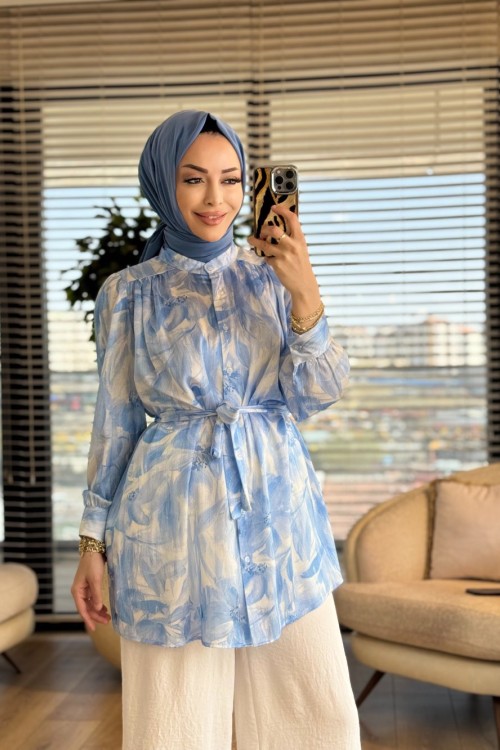 4074 Sofia Tunik Mavi 