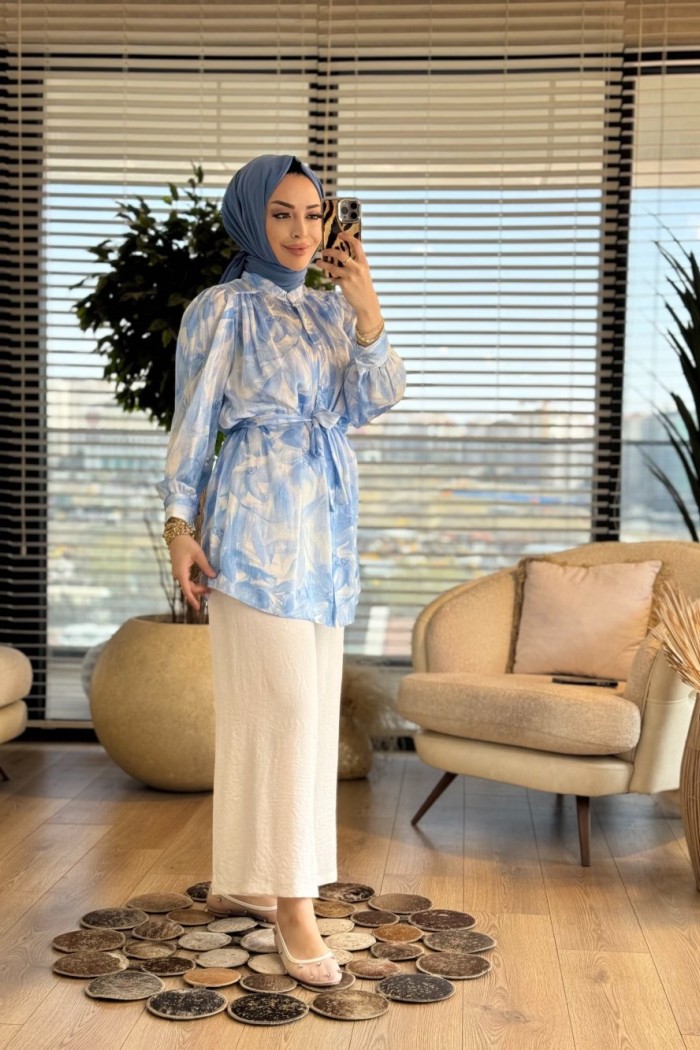4074 Sofia Tunik Mavi 