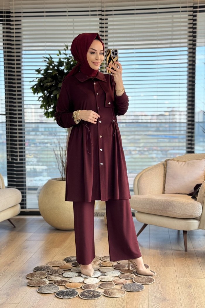 26625 Dünya Rüzgarlıklı Takım Bordo