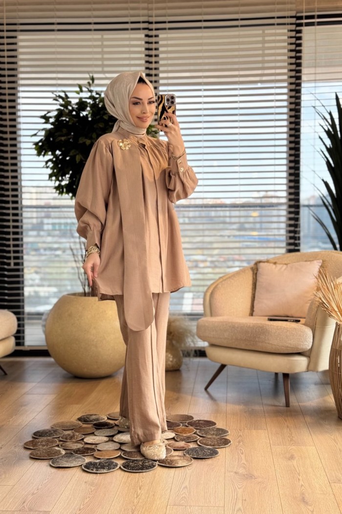 7518 İvme Takım Bej 