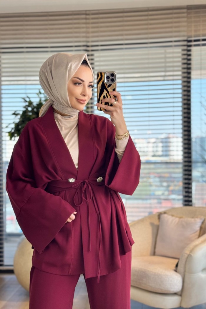 MRW1644 Elegance Takım Bordo 