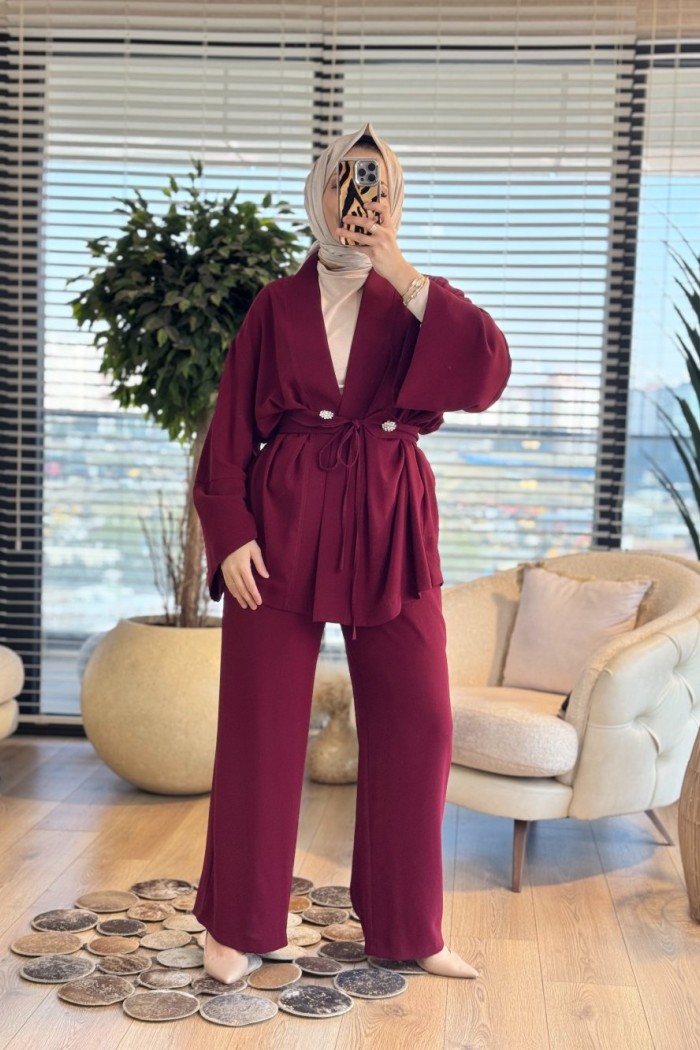 MRW1644 Elegance Takım Bordo 