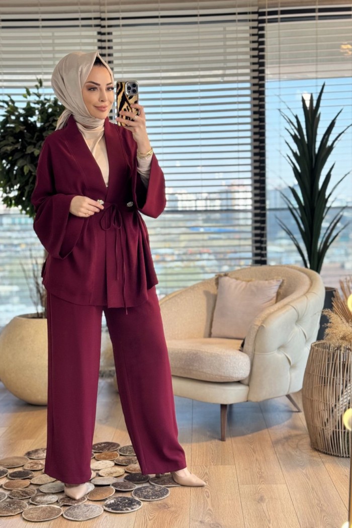 MRW1644 Elegance Takım Bordo 