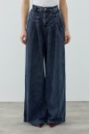 MRW1691 Pileli Denim Pantolon Lacivert 