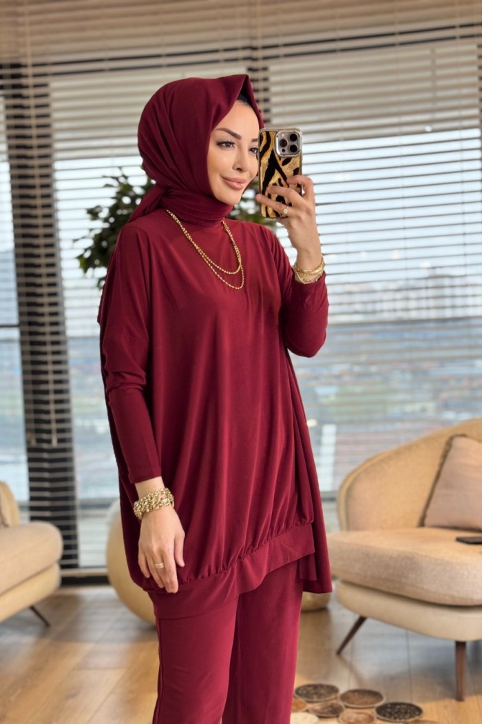 9054 Heawen Takım Bordo 