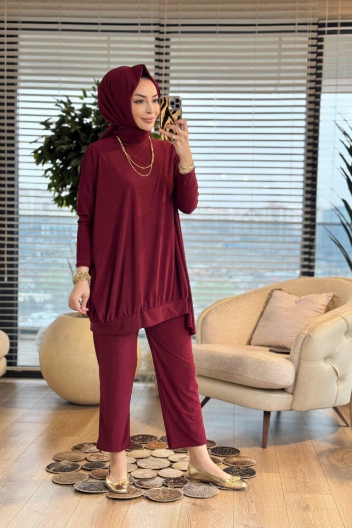 9054 Heawen Takım Bordo 