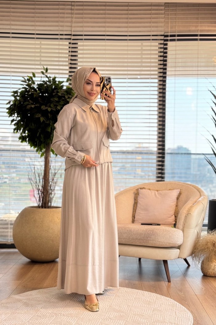 2618 Martin Keten Takım Bej 