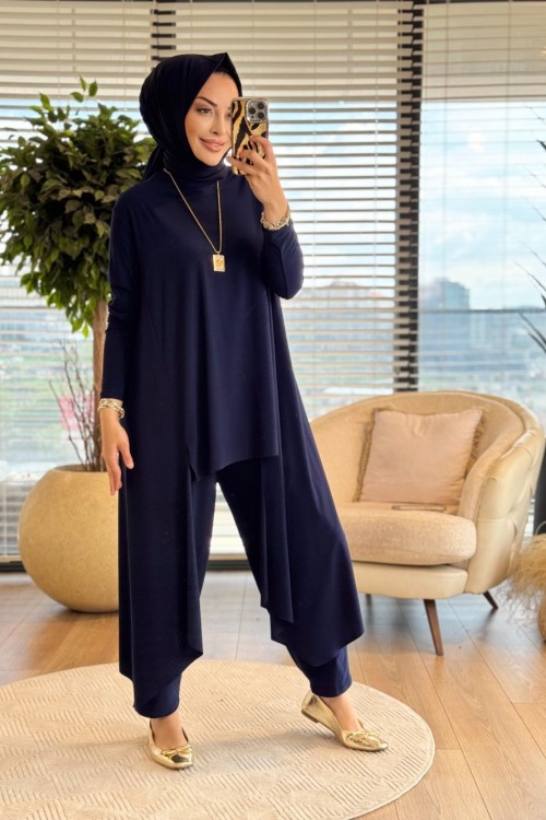 HWN6286 Burçak Takım Lacivert  
