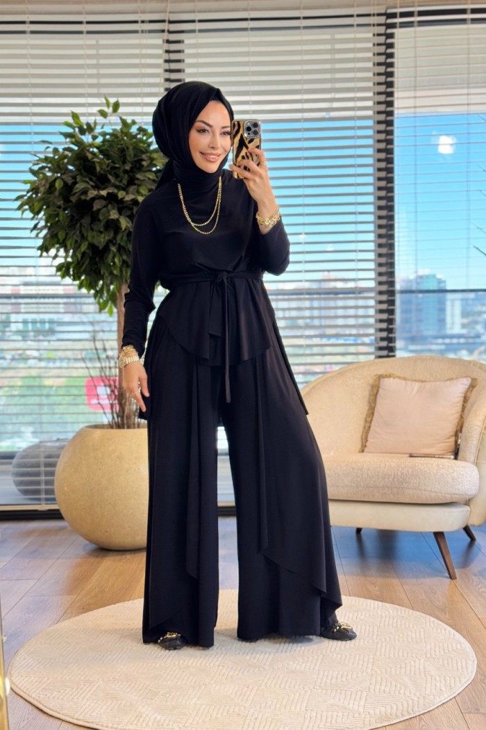 HWN6292 Sahra Takım Siyah 