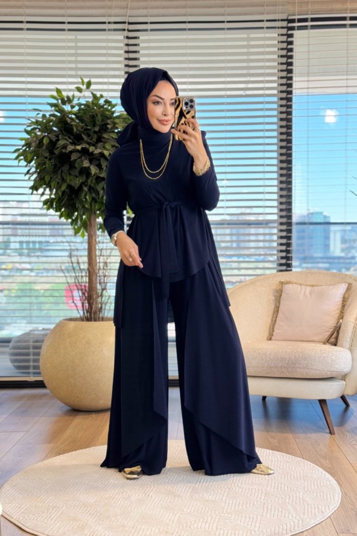 HWN6292 Sahra Takım Lacivert 