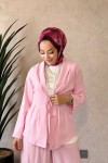 22889 Önü Bağcıklı Takım Pembe 