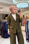 250369-1 Günlük Pantolon Ceket Takım Haki 