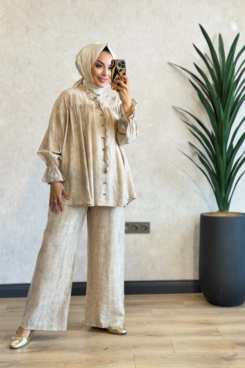 74018 Meltem Takım Bej 