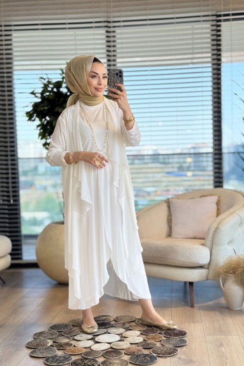 1009 Ala Takım Ekru  
