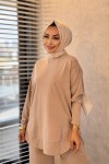 4428 İpek Lyocel Takım Bej 