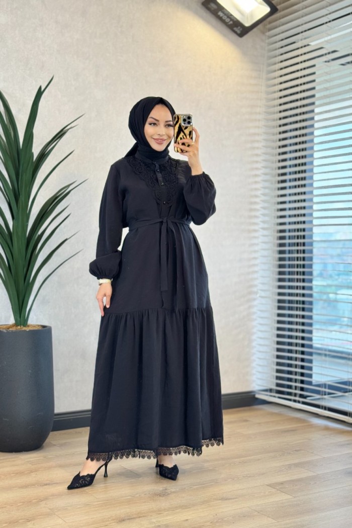 3739 Daisy Elbise Siyah