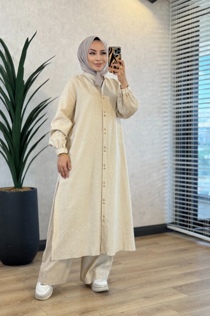 11231 Nihal Takım Bej 