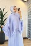 Y-2414 Stella Şifon Pantolonlu Takım Mavi 