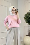900 V Yaka Triko Kazak Pembe