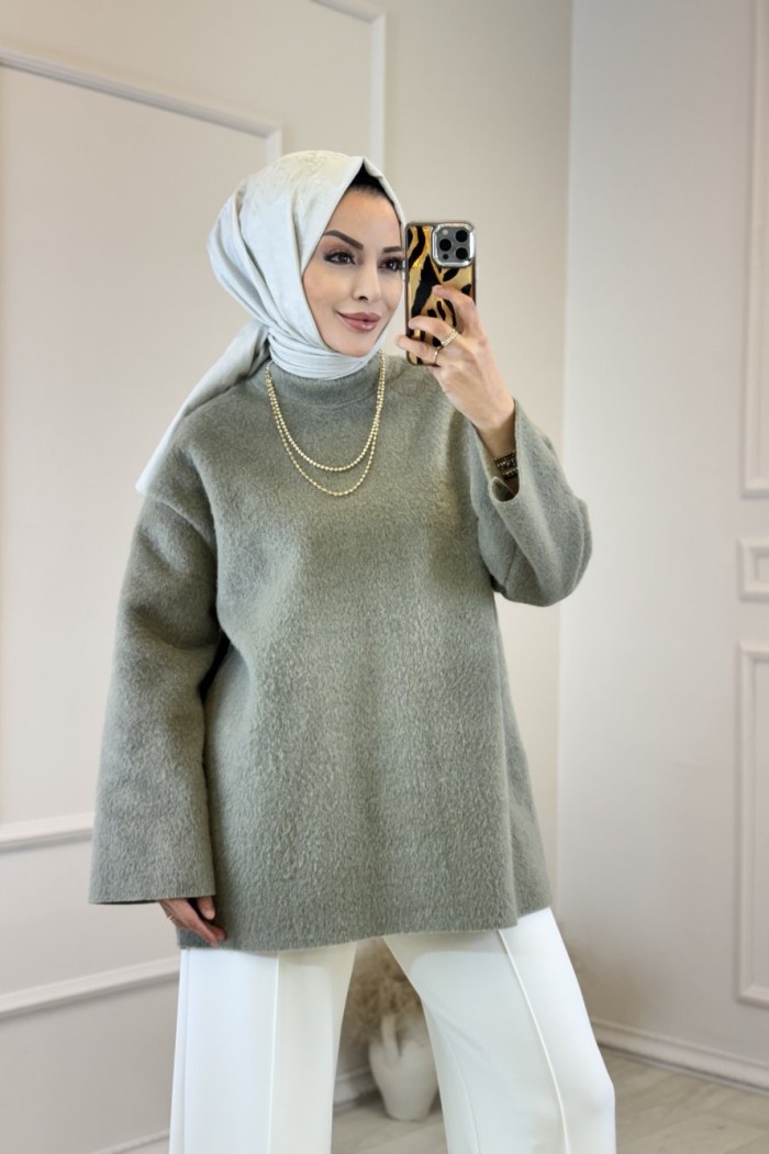 HK25090 Pamuk Dokulu Kazak Çağla