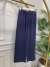 2773-1 Bel Bağcıklı Tencel Pantolon Lacivert