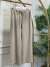 2773-1 Bel Bağcıklı Tencel Pantolon Bej