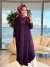 1735 Sandy Yarasa Kol Tunik Mor