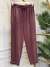 25080 Paçası Çıtçıt Manşetli Pantolon Bordo