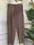 25083 Paçası Dikişli Pantolon Kahve