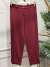 5601 Newyork Duble Paça Pantolon Bordo