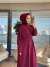25196 Taş Detaylı Triko Elbise Bordo