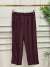 18297 Önü Pileli Pantolon Bordo