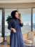 7510 Omzu Parçalı Etekli Takım Lacivert