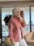 7519 Önü Zımbalı Kot Ceket Pembe