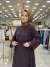 32466 Eteği Dantel Beli Büzgülü Elbise Kahve