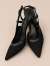 3976 Dantel Stiletto Siyah 