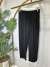 26084 Paçası Lastik Geçmeli Pantolon Siyah 