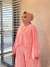 Y-2414 Stella Şifon Pantolonlu Takım Pembe