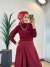 1063 Elçin Bluz Bordo 