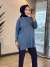 7015 Fitilli Vanezia Triko Tunik İndigo 