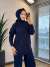 145117 Pul Detaylı Triko Tunik Lacivert 