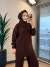145117 Pul Detaylı Triko Tunik Kahve