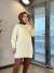 145117 Pul Detaylı Triko Tunik Ekru 