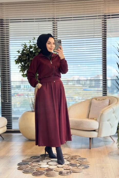 26QW2016 Hare Takım Bordo